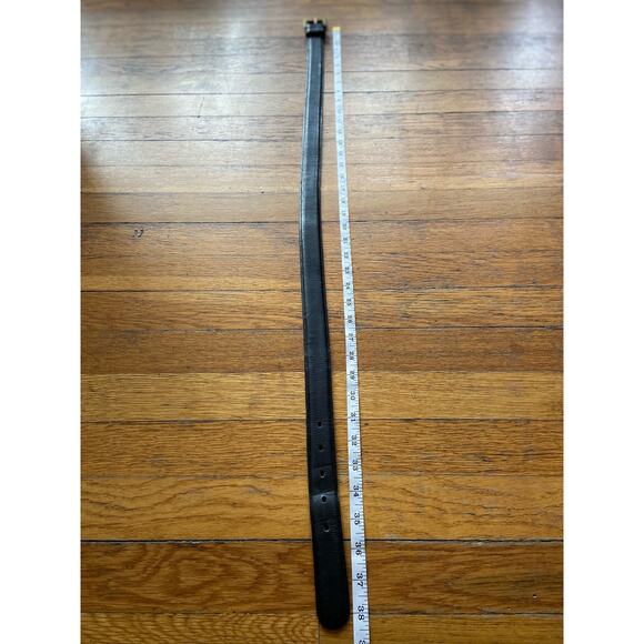 COACH #7601 Vintage Distressed Black Leather Belt Womens sz 34 - Picture 9 of 10